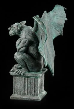 Gargoyle Figur - Magus Sitzt Auf Sockel -Figuren Deko Verkauf 11533 3 gargoyle figur 3 1280x1280