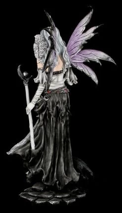 Elfen Statue 140 Cm Mit Katze XXL - Black Magica -Figuren Deko Verkauf 12006 3 hexen statue 3 1280x1280