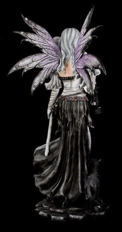 Elfen Statue 140 Cm Mit Katze XXL - Black Magica -Figuren Deko Verkauf 12006 4 hexen statue 4 1280x1280