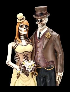 Skelett Brautpaar Figur - Steampunk - I Do -Figuren Deko Verkauf 2D Ersatzbilder ML12437 9 1280x1280