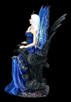 Elfen Figur - Rabenkönigin Auf Thron -Figuren Deko Verkauf 2D FD0309A Elfen Figur Rabenkoenigin auf Thron 12 1280x1280