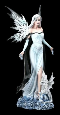 Elfen Figur - Winterkönigin Mit Drache