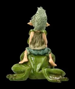 Pixie Kobold Figur Reitet Auf Frosch - Und Hopp....! -Figuren Deko Verkauf 2D FS14137 Ersatzfotos Pixie 814 076 6 1280x1280