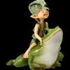 Pixie Kobold Figur Reitet Auf Frosch - Und Hopp....! -Figuren Deko Verkauf 2D FS14137 Ersatzfotos Pixie 814 076 8 1280x1280