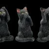 Schwarze Katzen Figuren - Nichts Böses - Felines -Figuren Deko Verkauf 2D FS20635 Schwarze Katzen Figuren Nichts Boeses Felines 5 1280x1280