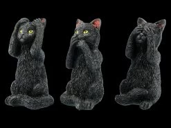 Schwarze Katzen Figuren - Nichts Böses - Felines -Figuren Deko Verkauf 2D FS20635 Schwarze Katzen Figuren Nichts Boeses Felines 7 1280x1280