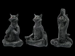 Schwarzen Yoga Katzen Figuren - 3er Set -Figuren Deko Verkauf 2D FS20677 Schwarzen Yoga Katzen Figuren 3er Set 4 1280x1280