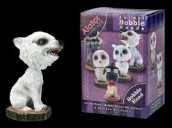 Wackelkopf Figur - Winter Wolf Cub -Figuren Deko Verkauf 2D FS21640 Wackelkopf Figur Winter Wolf Cub 2 1280x1280