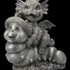 Gartenfigur - Drache Reitet Auf Raupe 2 Gartenfigur - Drache Reitet Auf Raupe -Figuren Deko Verkauf 2D FS22667 Gartenfigur Drache reitet auf Raupe 1 1280x1280