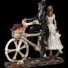 Skelett Figuren - Brautpaar Auf Fahrrad -Figuren Deko Verkauf 2D FS22744 Skelett Figuren Brautpaar auf Fahrrad 5 1280x1280