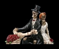Skelett Figuren - Brautpaar Auf Fahrrad -Figuren Deko Verkauf 2D FS22744 Skelett Figuren Brautpaar auf Fahrrad 8 1280x1280