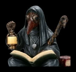 Pestdoktor Figur Auf Sarg - Apothecarius -Figuren Deko Verkauf 2D FS23038 Pestdoktor Figur auf Sarg Apothecarius 7 1280x1280