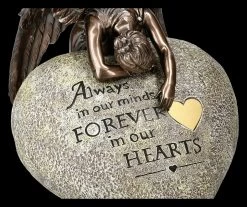 Tier Urne - Bronzierter Engel Mit Herz -Figuren Deko Verkauf 2D FS23142 Tier Urne Bronzierter Engel mit Herz 7 1280x1280