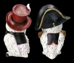 Schneeeulen Figuren Set - Gefiederte Adlige -Figuren Deko Verkauf 2D FS23280 Schneeeulan Set GEfiederte Adlige 3 1280x1280