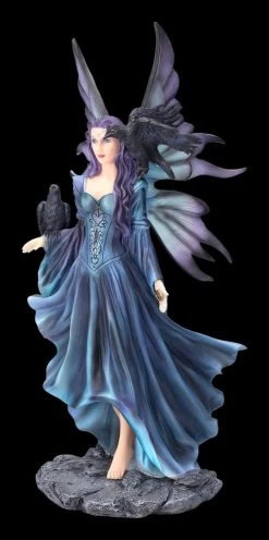 Elfenfigur - Mystische Aurora Mit Raben -Figuren Deko Verkauf 2D FS23481 Elfenfigur Mystische Aurora mit Raben 6 1280x1280