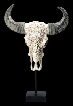 Bullen Totenkopf - Verziert Mit Ständer