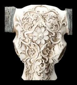 Bullen Totenkopf - Verziert Mit Ständer 15 Bullen Totenkopf - Verziert Mit Ständer -Figuren Deko Verkauf 2D FS23525 Bullen Totenkopf mit Verzierungen und St nder 7 1280x1280