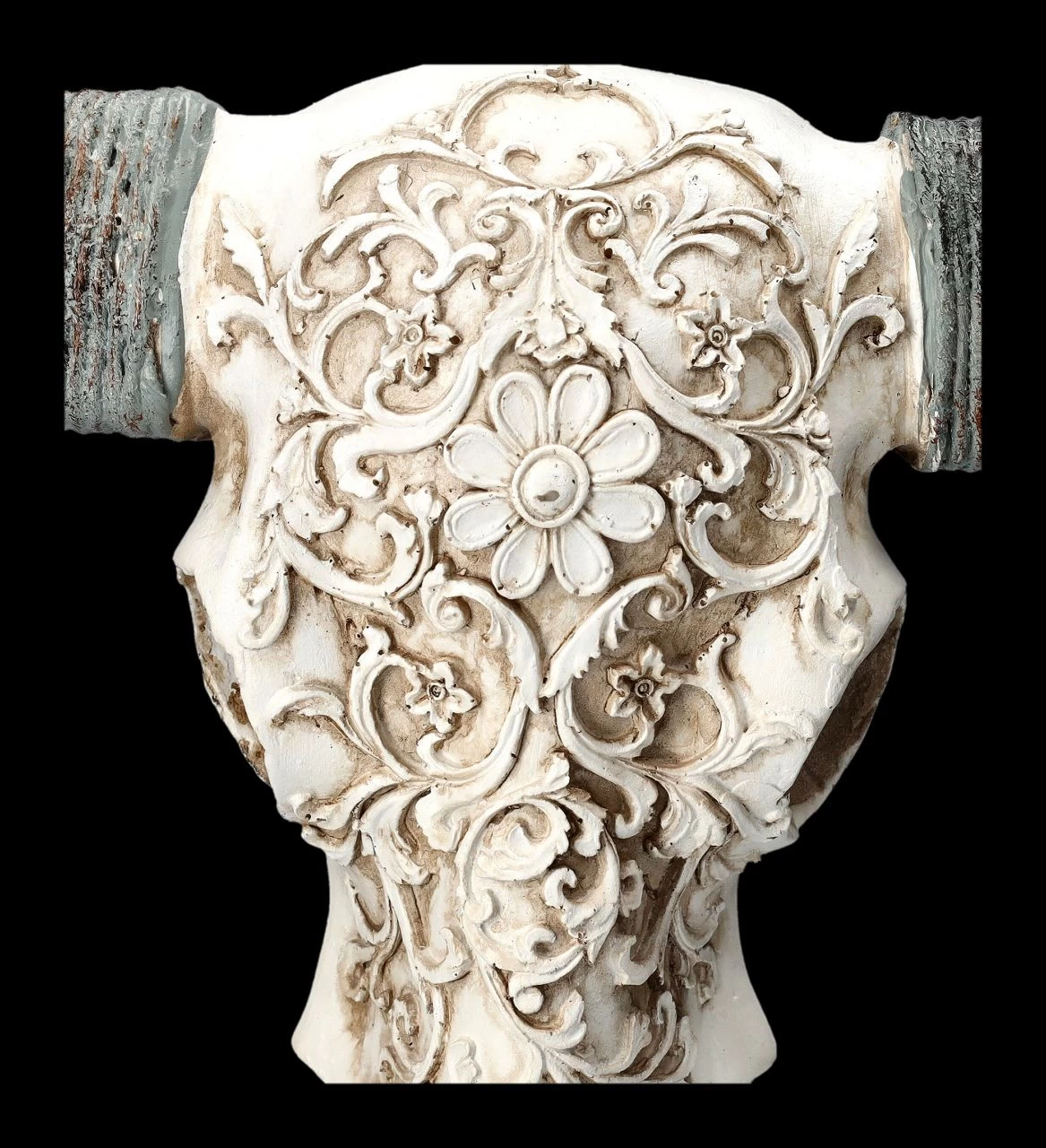 Bullen Totenkopf - Verziert Mit Ständer 9 Bullen Totenkopf - Verziert Mit Ständer – Bild 7