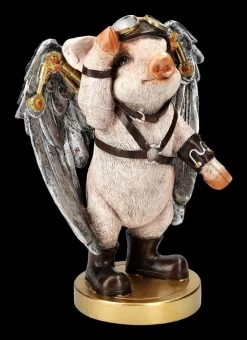 Schweinchen Figur Mit Flügeln - Porky Pilot -Figuren Deko Verkauf 2D FS23561 Schweinchen Figur mit Fl geln Porky Pilot 5 1280x1280