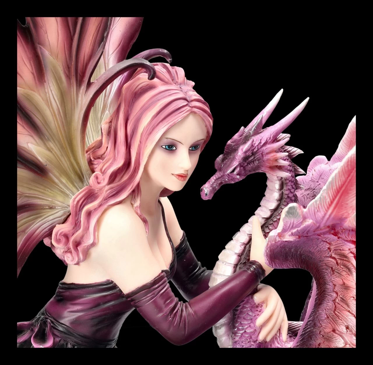 Elfenfigur - Sommerfee Raya Mit Drache Lila 10 Elfenfigur - Sommerfee Raya Mit Drache Lila – Bild 8