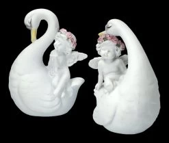 Engel Figuren - Putten Auf Schwänen 2er Set -Figuren Deko Verkauf 2D FS23688 Engel Figuren Putten auf Schwanen 2er Set 8 1280x1280