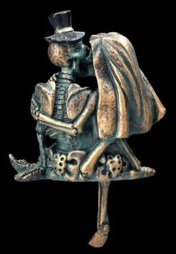 Skelett Kantenhocker Küssend - Love Never Dies -Figuren Deko Verkauf 2D FS23976 Skelett Kantenhocker kussend Love Never Dies 12 1280x1280