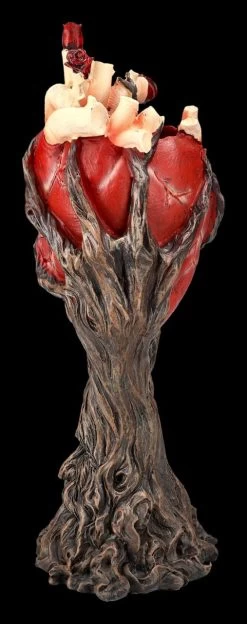 Greenman Figur Umschlingt Rotes Herz -Figuren Deko Verkauf 2D FS24016 Greenman Figur umschlingt rotes Herz 2 1280x1280