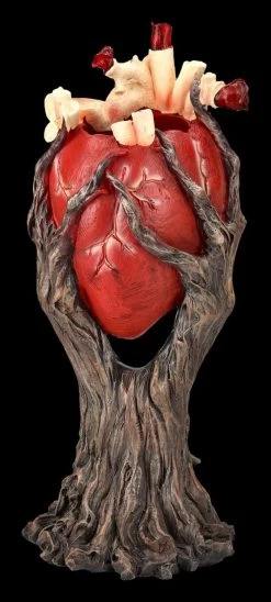 Greenman Figur Umschlingt Rotes Herz -Figuren Deko Verkauf 2D FS24016 Greenman Figur umschlingt rotes Herz 3 1280x1280