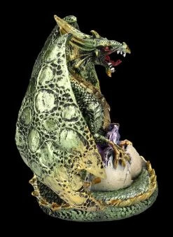 Grüne Drachenfigur Mit Jungen -Figuren Deko Verkauf 2D FS24029 Grune Drachenfigur mit Jungen 5 1280x1280