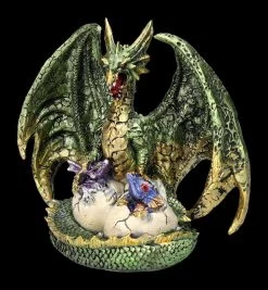 Grüne Drachenfigur Mit Jungen -Figuren Deko Verkauf 2D FS24029 Grune Drachenfigur mit Jungen 7 1280x1280