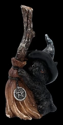 Katzen Figur Mit Hexenbesen - Broom Guard -Figuren Deko Verkauf 2D FS24119 Katzenfigur mit Hexenbesen Broom Guard 7 1280x1280