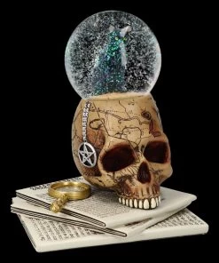 Schneekugel Totenkopf Mit Katze - Spirits Of Salem -Figuren Deko Verkauf 2D FS24217 Schneekugel Totenkopf mit Katze Spirits of Salem 11 1280x1280