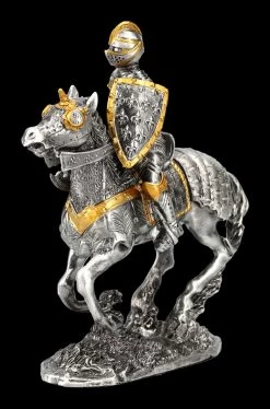Zinn Figur - Ritter Mit Pferd Und Streitaxt -Figuren Deko Verkauf 2D FS24355 Zinn Figur Ritter mit Pferd und Streitaxt 6 1280x1280