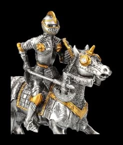 Zinn Figur - Ritter Mit Pferd Und Streitaxt -Figuren Deko Verkauf 2D FS24355 Zinn Figur Ritter mit Pferd und Streitaxt 7 1280x1280