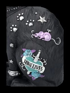 Katzenfigur Mit Tattoos - Nine Lives -Figuren Deko Verkauf 2D FS24374 Katzenfigur mit Tattoos Nine Lives 11 1280x1280