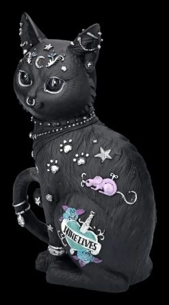 Katzenfigur Mit Tattoos - Nine Lives -Figuren Deko Verkauf 2D FS24374 Katzenfigur mit Tattoos Nine Lives 8 1280x1280