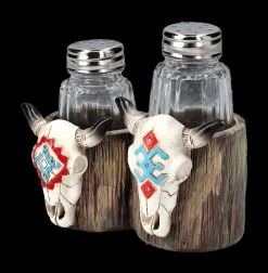 Salz Und Pfefferstreuer Western - Kuh Schädel -Figuren Deko Verkauf 2D FS24436 SAlz und Pfefferstreuer western Kuh Schadel 6 1280x1280