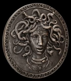 Wandrelief - Medusa Schild Mit Schlangen -Figuren Deko Verkauf 2D FS24613 Wandrelief Medusa Schild mit Schlangen 6 1280x1280