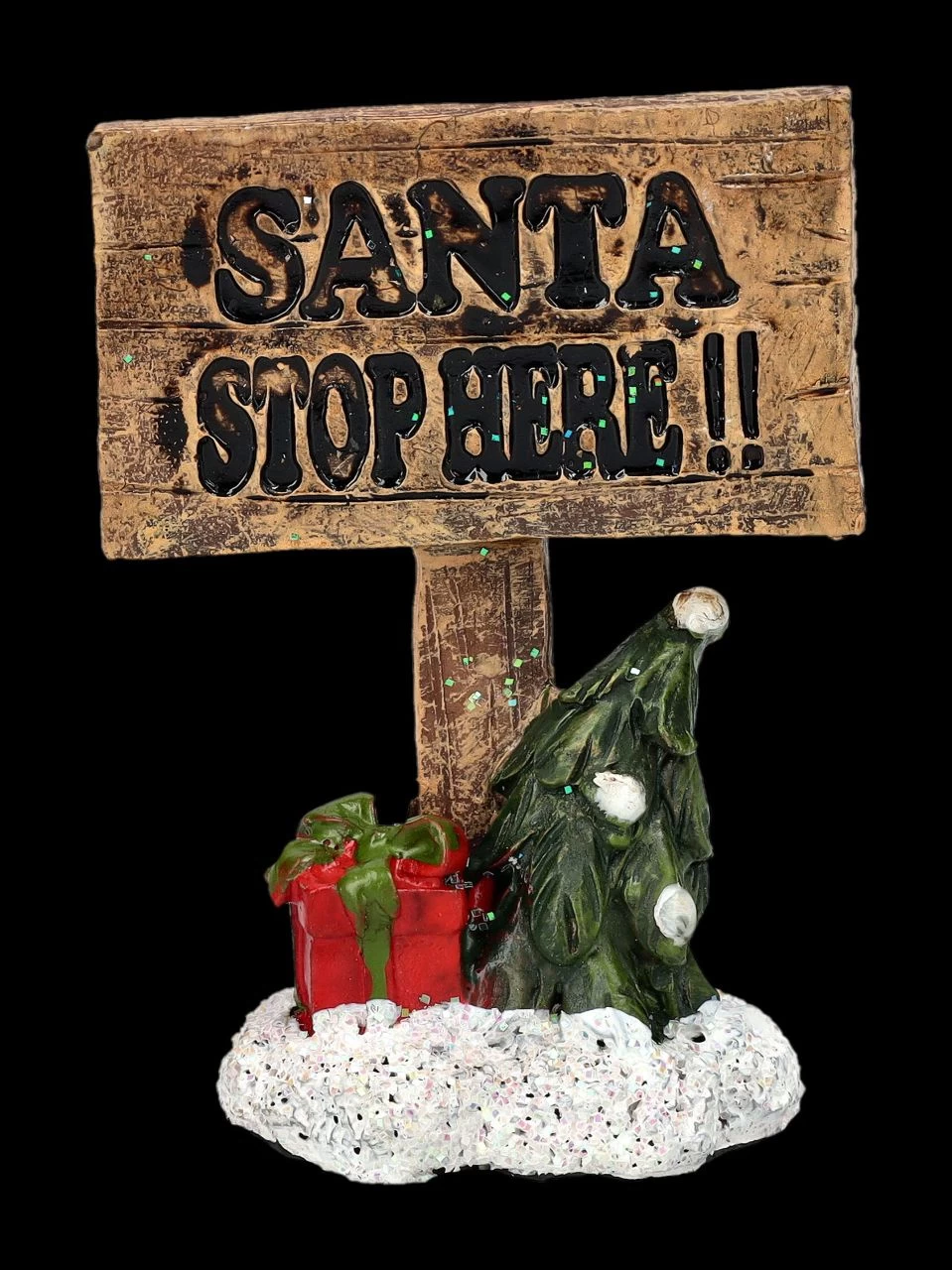 Elfen Und Pixie Schild - Santa Stop Here 3 Elfen Und Pixie Schild - Santa Stop Here