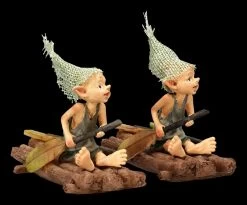 Pixie Kobold Figur Mit Frosch Auf Floß - 2er Set -Figuren Deko Verkauf 2D FS24653 Pixie Kobold Figur mit Frosch und Floss 2er Set 6 1280x1280