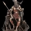 Odin Figur Mit Wölfen Und Rabe Auf Thron -Figuren Deko Verkauf 2D FS24776 Odin Figur mit W lfen znd Rabe auf Thron 2 1280x1280