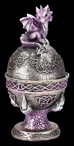 Drachen Schatulle 2er Set - Faberge Ei Blau-lila -Figuren Deko Verkauf 2D FS24972 Drachenschatulle 2er Set Fabergeeei blau lila 5 1280x1280