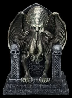 Cthulhu Figur Sitzt Auf Thron