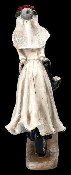 Skelettfigur - Hochzeitspaar Auf Fahrrad -Figuren Deko Verkauf 2D FS25265 Skelettfigur Hochzeitspaar mit Fahrrad 2 1280x1280