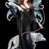 Elfen Figur - Amora Mit Bogen Und Wolf