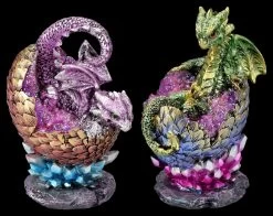 Drachenfiguren Bunt 2er Set - Babys Schlüpfen