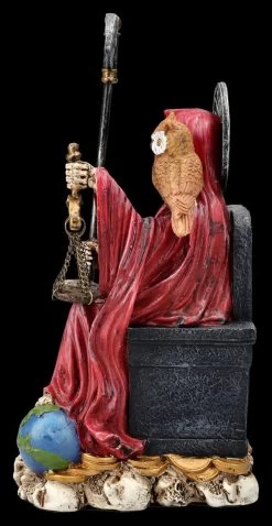 Sitzende Santa Muerte Figur Rot -Figuren Deko Verkauf 2D FS25838 Sitzende Santa Muerte Figur rot 2 1280x1280