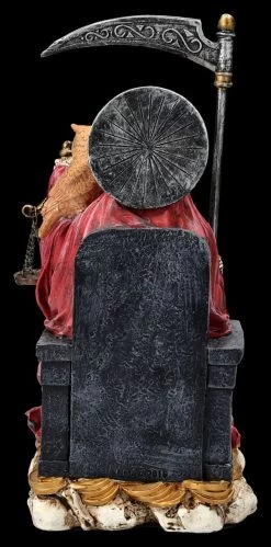 Sitzende Santa Muerte Figur Rot -Figuren Deko Verkauf 2D FS25838 Sitzende Santa Muerte Figur rot 3 1280x1280