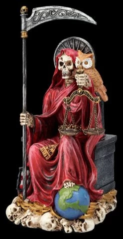 Sitzende Santa Muerte Figur Rot -Figuren Deko Verkauf 2D FS25838 Sitzende Santa Muerte Figur rot 7 1280x1280