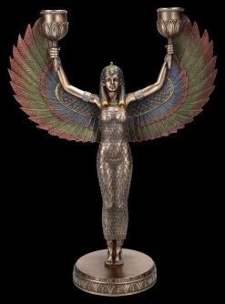 Neue Produkte 13 Kerzenhalter - Geflügelte ägyptische Göttin Isis